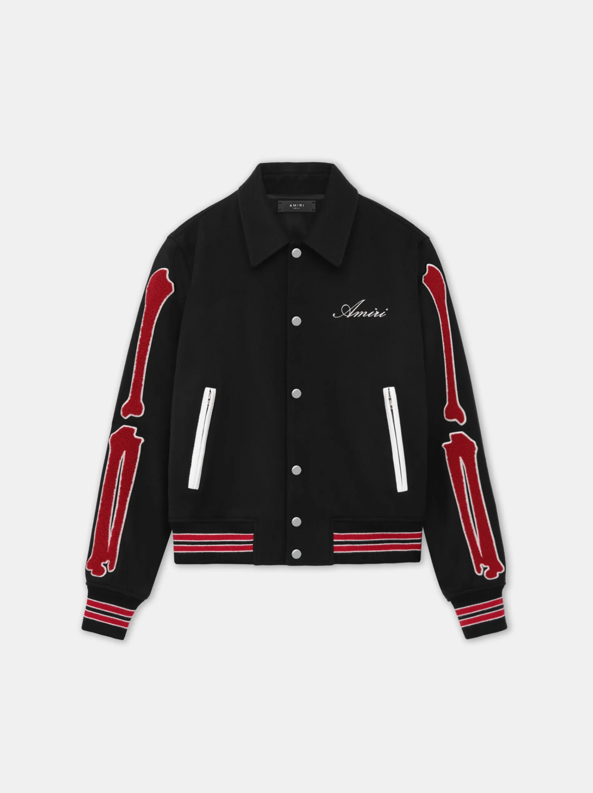 AMIRI Outerwear<BONES JACKET Black Red