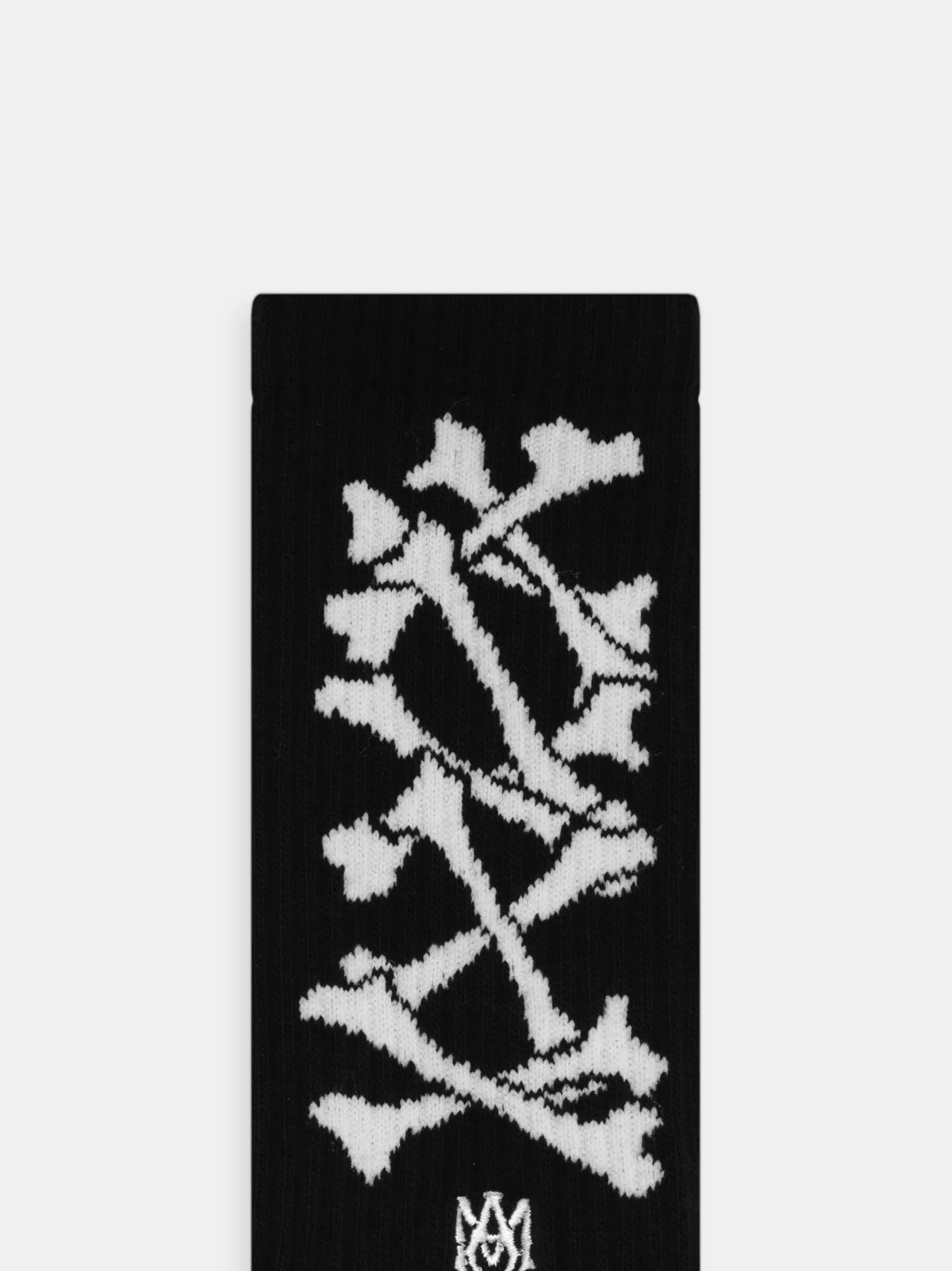 AMIRI Socks|Socks<BONES STACKED SOCKS Black White
