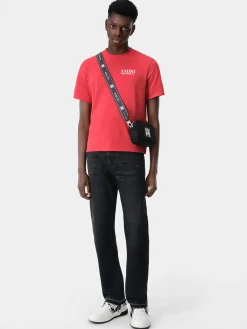 AMIRI Tees<BONES STACKED TEE Red