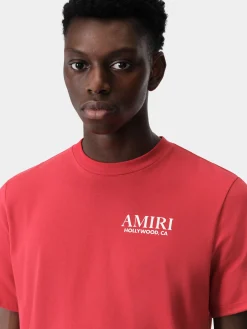 AMIRI Tees<BONES STACKED TEE Red