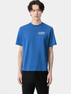AMIRI Tees<BONES STACKED TEE Blue
