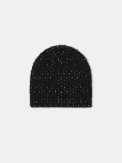 AMIRI Hats|Hats<CRYSTAL BEANIE BLACK