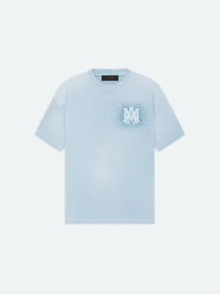 AMIRI Tees<CRYSTAL BURST TEE- Ashley Blue