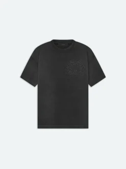 AMIRI Tees<CRYSTAL BURST TEE- FADED BLACK