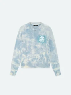AMIRI Sweatshirts<CRYSTAL CREWNECK- Ashley Blue