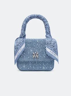AMIRI Bags|Handbags<CRYSTAL DENIM MICRO MA BAG True Blue
