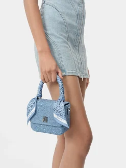 AMIRI Bags|Handbags<CRYSTAL DENIM MICRO MA BAG True Blue