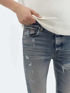 AMIRI Denim<CRYSTAL MX1 JEAN Vintage Indigo