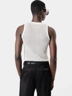 AMIRI Knitwear|Tees<CRYSTAL TANK TOP White