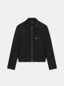 AMIRI Outerwear<DOUBLE POCKET ZIP BLOUSON- BLACK