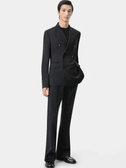 AMIRI Outerwear<DOUBLE-BREASTED BLAZER BLACK