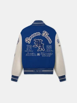 AMIRI Outerwear<DREAM TEAM VARSITY JACKET Blue