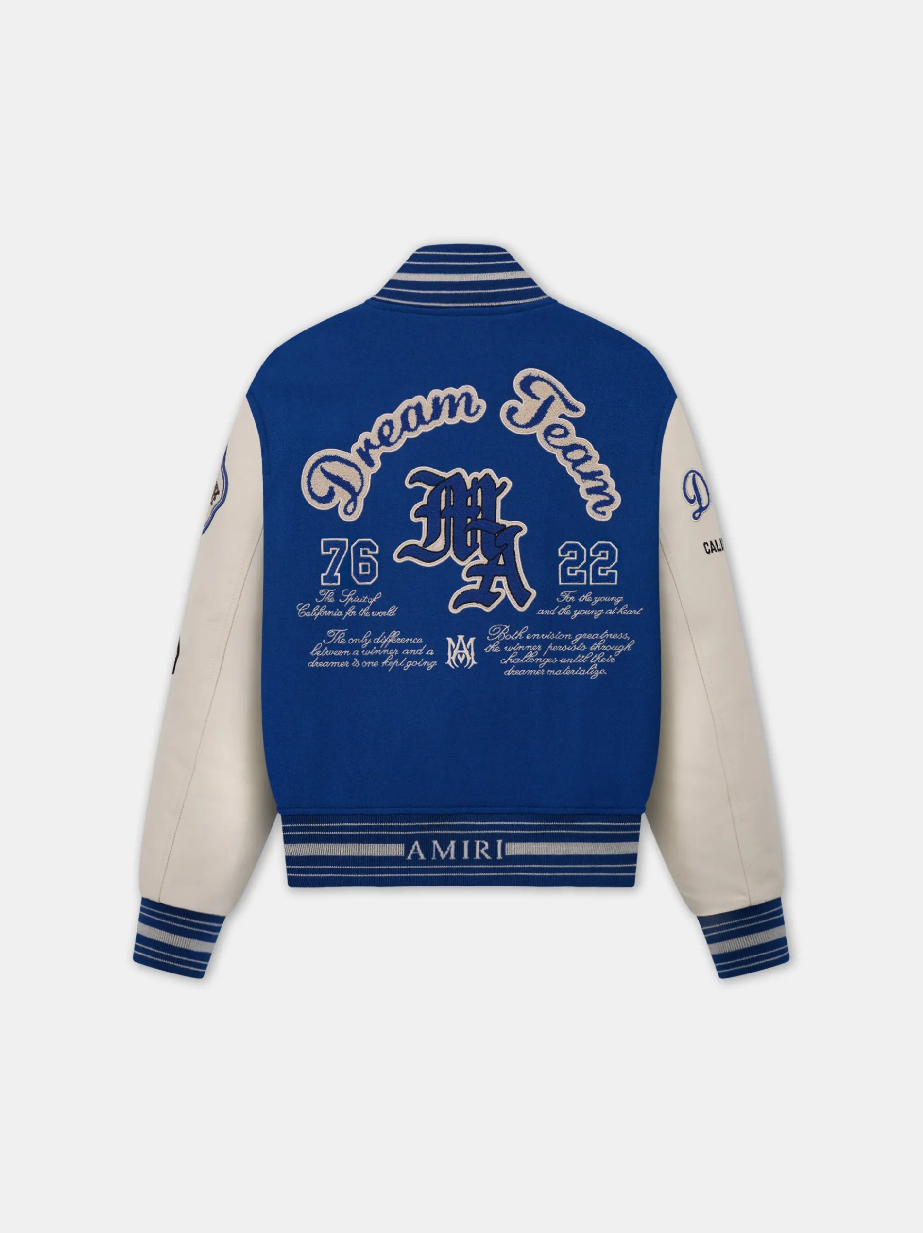 AMIRI Outerwear<DREAM TEAM VARSITY JACKET Blue