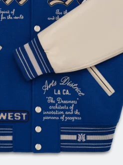 AMIRI Outerwear<DREAM TEAM VARSITY JACKET Blue