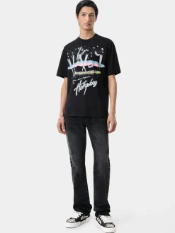 AMIRI Tees<HOLLYWOOD LIGHTS TEE BLACK