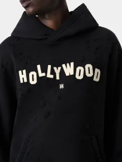 AMIRI Sweatshirts<HOLLYWOOD SHOTGUN HOODIE BLACK