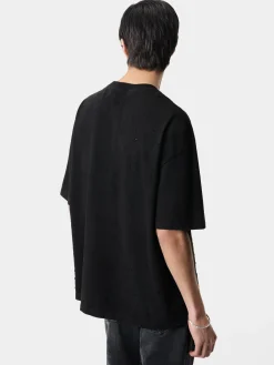 AMIRI Tees<HOLLYWOOD SHOTGUN OVERSIZED TEE BLACK