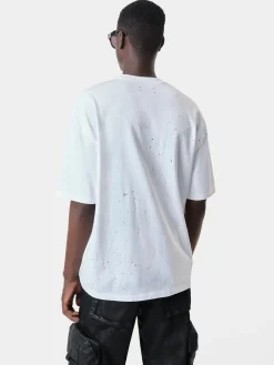 AMIRI Tees<HOLLYWOOD SHOTGUN OVERSIZED TEE White