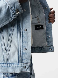 AMIRI Denim<JAPANESE SELVEDGE TRUCKER PERFECT INDIGO
