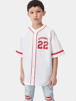 AMIRI Shirts<KIDS' 22 BASEBALL SHIRT White