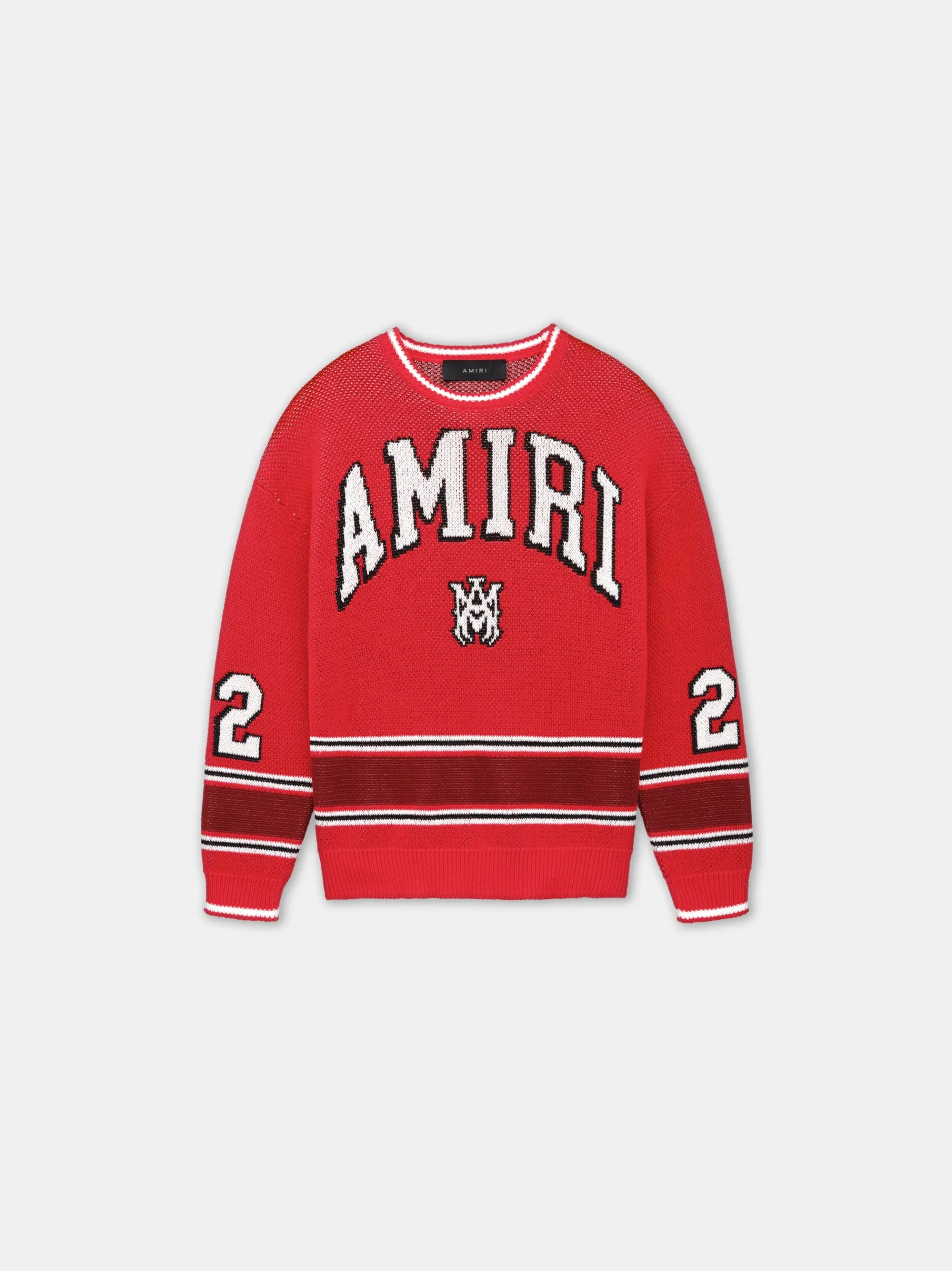 AMIRI Knitwear|Tees<KIDS' 22 STRIPE CREW Red