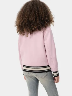 AMIRI Outerwear<KIDS' COLLEGIATE BOMBER Flamingo Pink