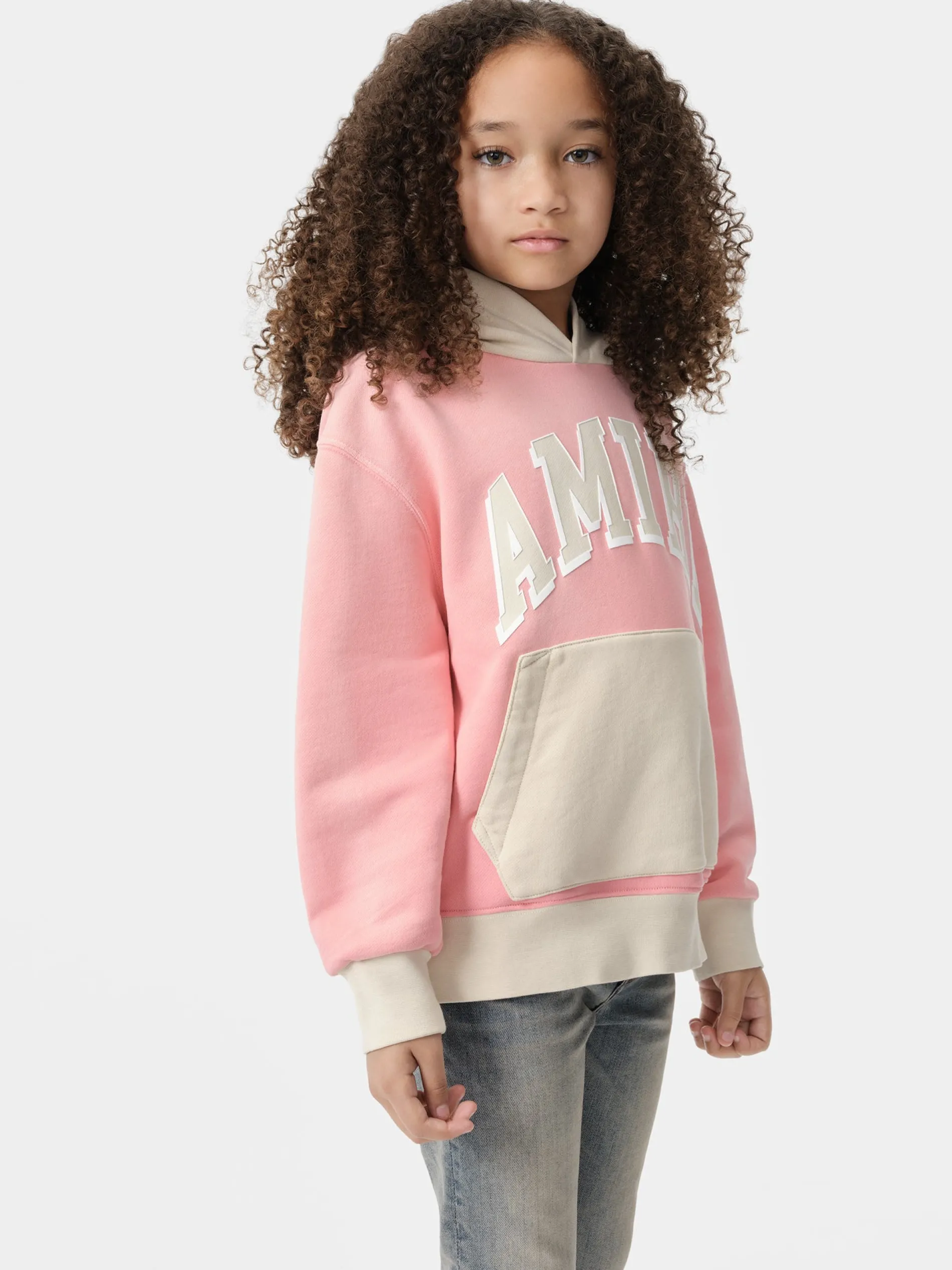 AMIRI Sweatshirts<KIDS' COLLEGIATE HOODIE Flamingo Pink