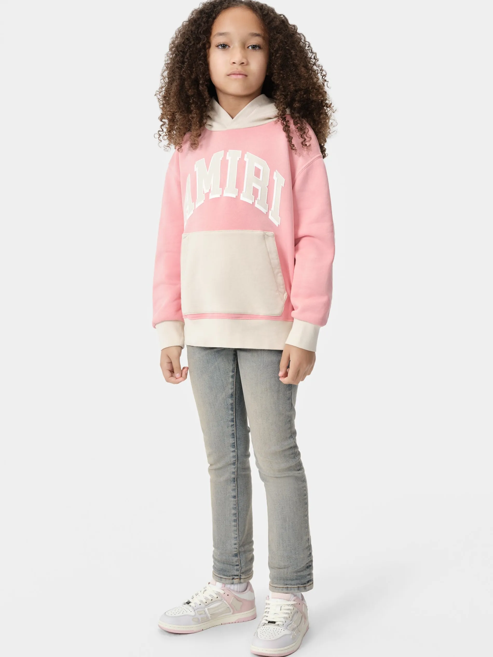 AMIRI Sweatshirts<KIDS' COLLEGIATE HOODIE Flamingo Pink