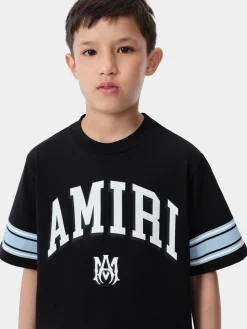 AMIRI Tees<KIDS' STRIPE TEE BLACK