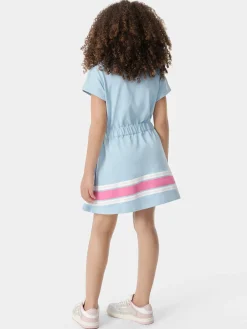 AMIRI Tees<KIDS' STRIPE T-SHIRT DRESS Cerulean