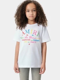 AMIRI Tees<KIDS' ARTS DISTRICT SCRIBBLE TEE White