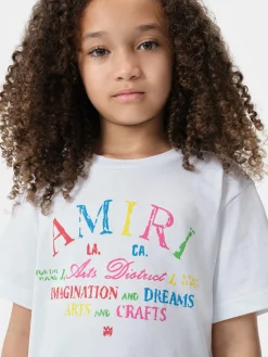 AMIRI Tees<KIDS' ARTS DISTRICT SCRIBBLE TEE White