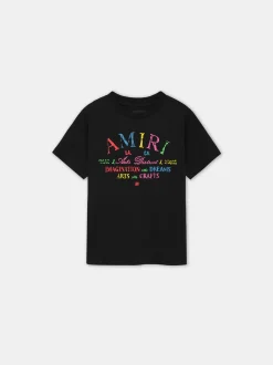 AMIRI Tees<KIDS' ARTS DISTRICT SCRIBBLE TEE BLACK