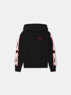 AMIRI Knitwear|Sweatshirts<KIDS' BONES HOODIE BLACK
