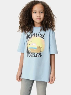 AMIRI Tees<KIDS' MA SANDCASTLE TEE Cerulean