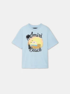 AMIRI Tees<KIDS' MA SANDCASTLE TEE Cerulean