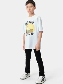 AMIRI Tees<KIDS' MA SANDCASTLE TEE White