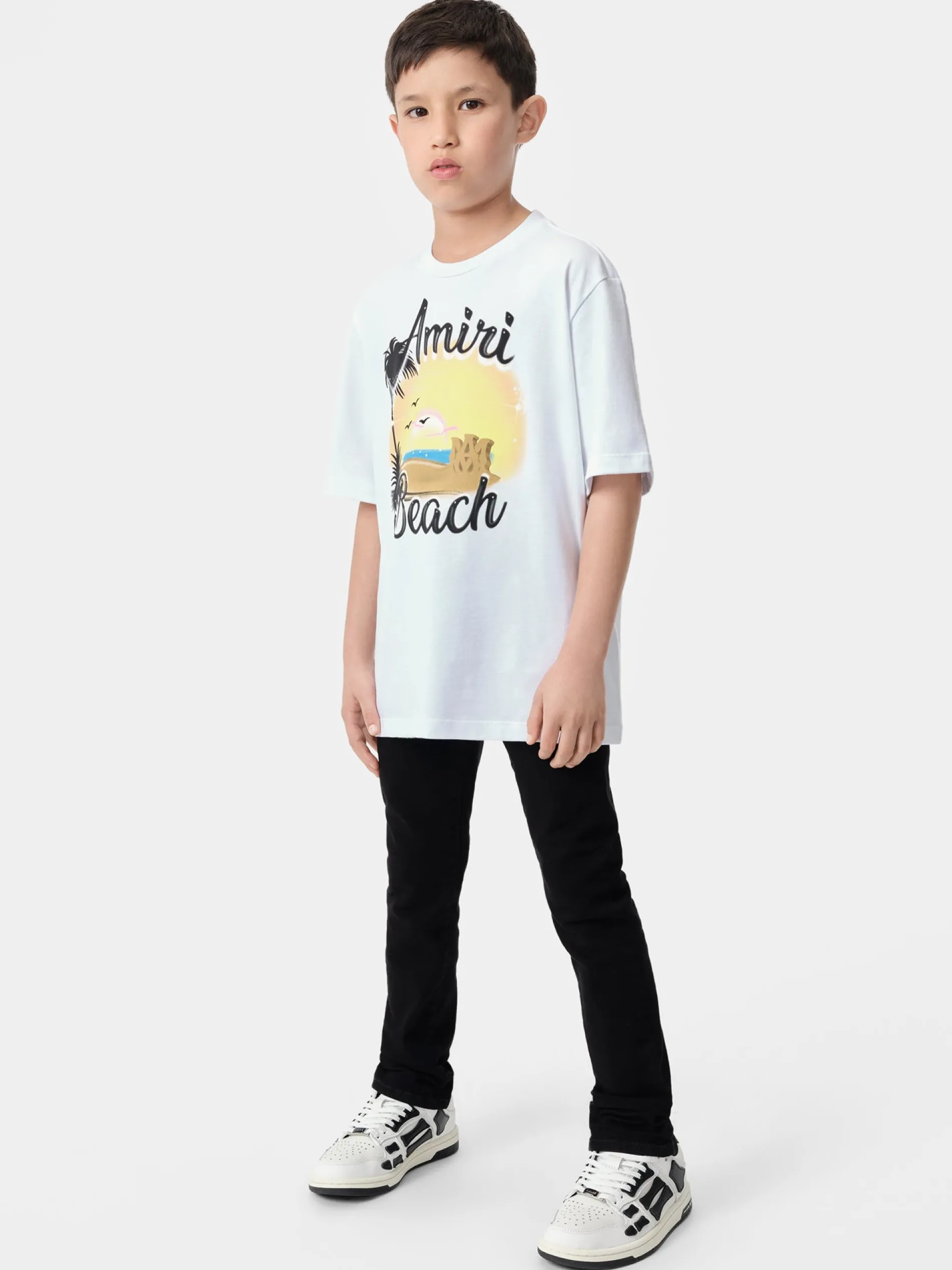 AMIRI Tees<KIDS' MA SANDCASTLE TEE White