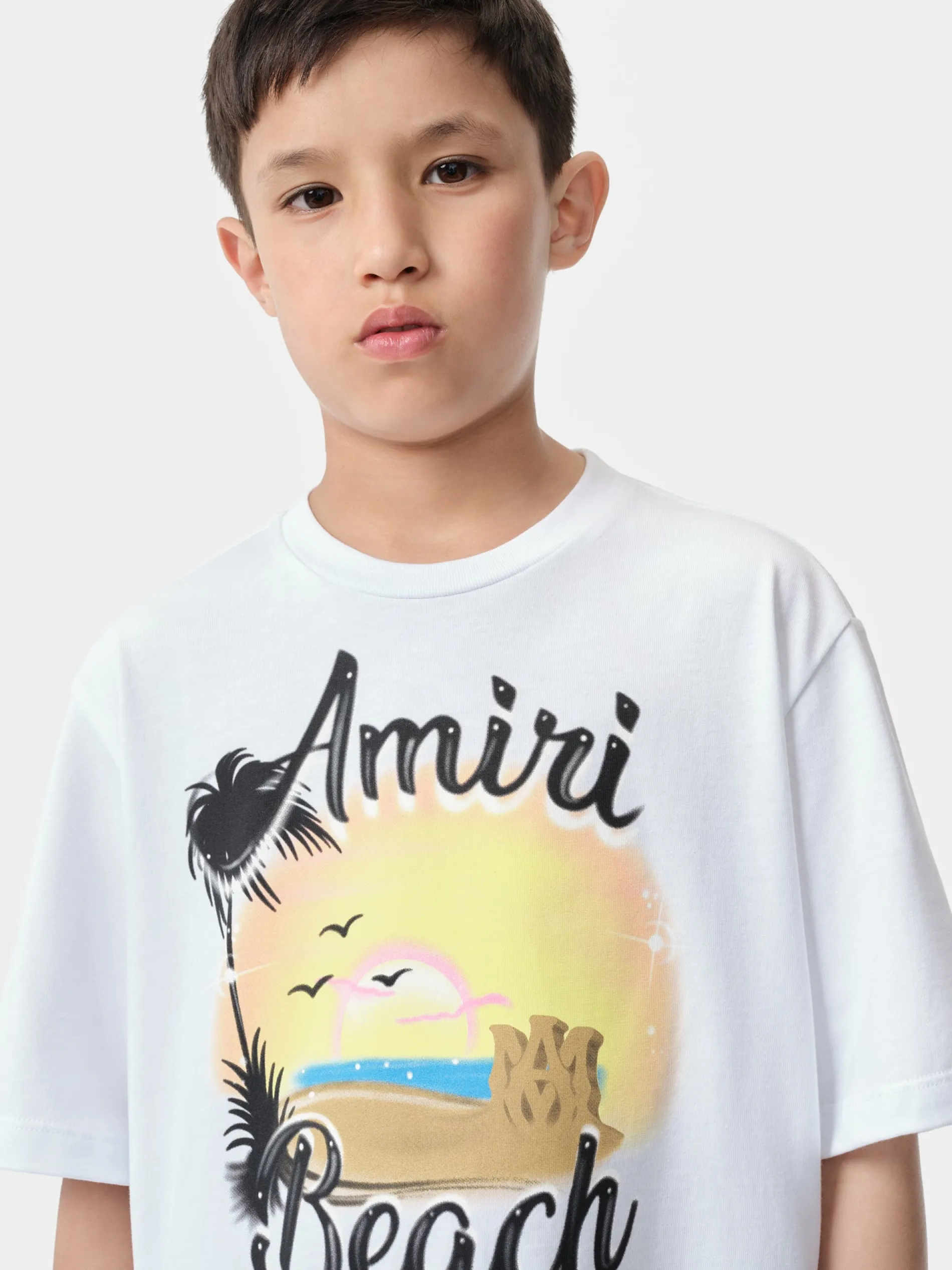 AMIRI Tees<KIDS' MA SANDCASTLE TEE White