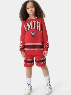 AMIRI Knitwear|Shorts & Sweatpants<KIDS' MA STRIPE SHORT Red