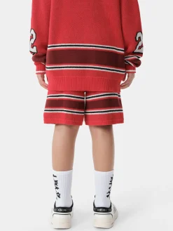 AMIRI Knitwear|Shorts & Sweatpants<KIDS' MA STRIPE SHORT Red