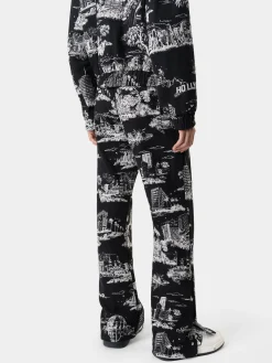AMIRI Pants<LA LANDMARK TAPESTRY FLARE BLACK