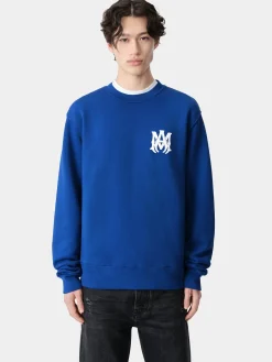 AMIRI Sweatshirts<MA CORE LOGO CREW Blue