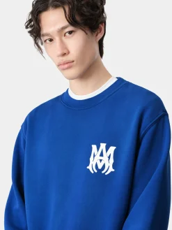 AMIRI Sweatshirts<MA CORE LOGO CREW Blue