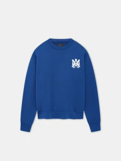 AMIRI Sweatshirts<MA CORE LOGO CREW Blue