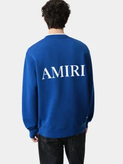 AMIRI Sweatshirts<MA CORE LOGO CREW Blue