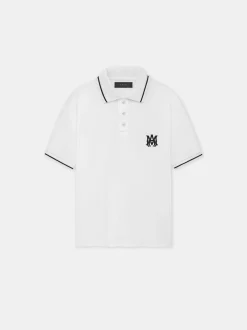 AMIRI Tees<MA CORE LOGO POLO White