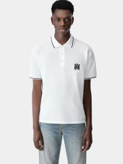 AMIRI Tees<MA CORE LOGO POLO White
