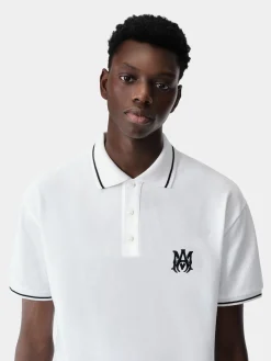 AMIRI Tees<MA CORE LOGO POLO White