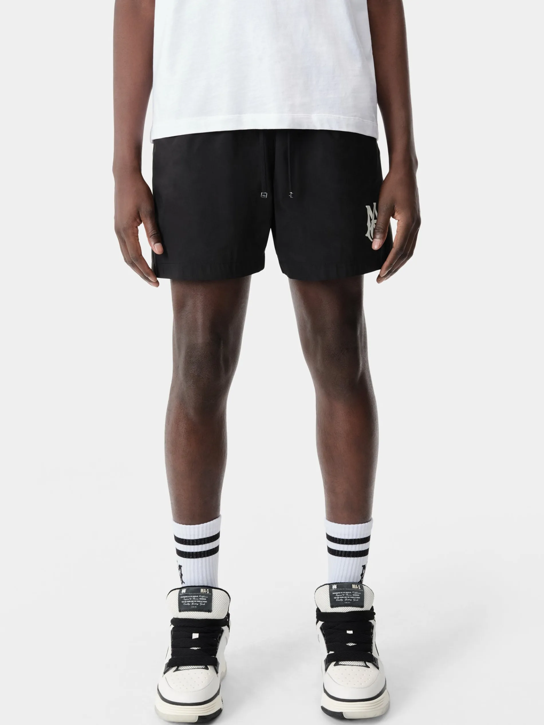 AMIRI Swimwear<MA CORE LOGO SWIM TRUNK BLACK